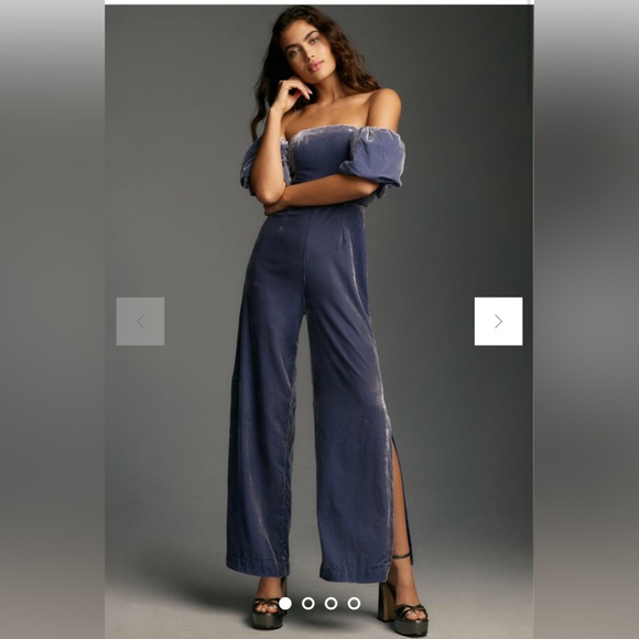 Anthropologie Velvet Jumpsuit - Picture 1 of 8